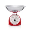 Mechanical kitchen scale ETA ETA577790030 — 5 kg capacity, 25 g accuracy, stainless steel top, white housing