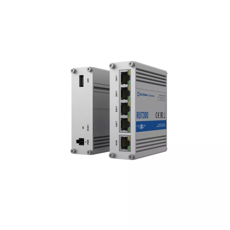 TELTONIKA RUT300 Industrial wired router 5X RJ45 100MB / S