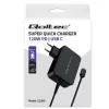 Qoltec PD 120W Turbo Fast Charger | 5-28V | 3-4.5A | USB-C | Black