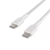 Cable Braided USB-C USB-C 1m White