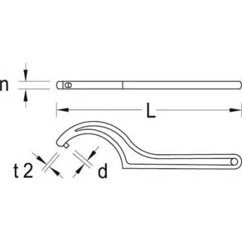 Spanner Wrench Gedore 6337470 Weight 276 g