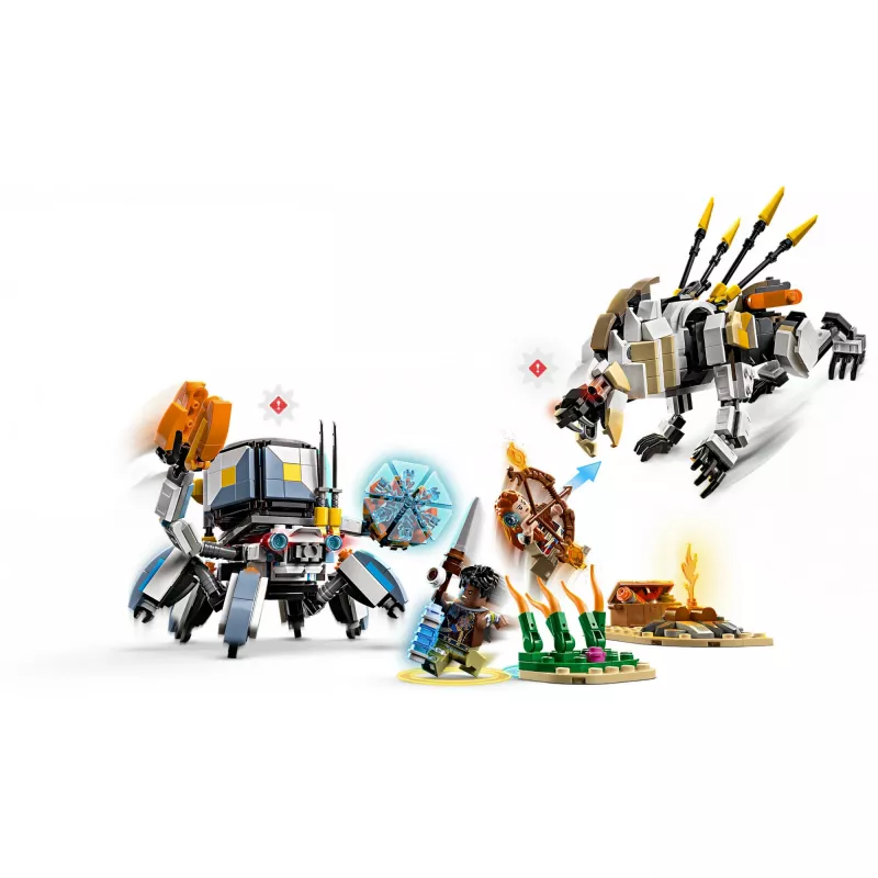 LEGO set Horizon Adventures 77037 – Aloy and Varl vs Shell-Walker and Sawtooth, 768 pieces, 2 minifigures