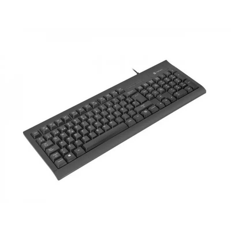 Wired Full-size NATEC Moray ES Keyboard with USB, Spanish QWERTY, 105 keys, ID card reader, 1.5 m cable, black