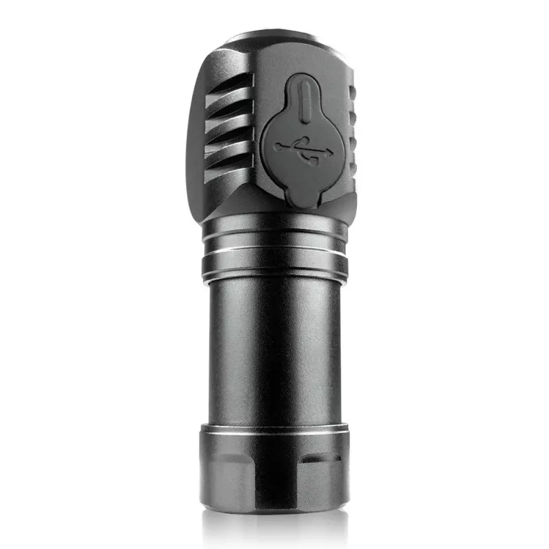 flashlight LED 3 operating modes 10 W 500 Lumens aluminium enclosure rechargeable waterproof FL-55R Dripple - Everactive