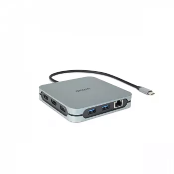 DICOTA D32057 USB Type-C Hub 10000 Mbit/s Silver