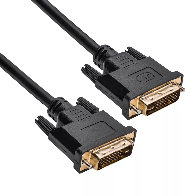 Akyga AK-AV-02 DVI-I Dual Link Cable 24+5 Pin, 1.8 m, Black