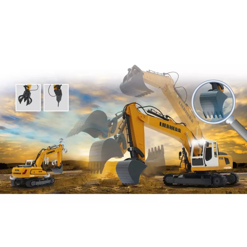 JAMARA Liebherr R936, Excavator, 1:20, 8 Years, 1,22 kg