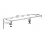 Monitor desk shelf Ergooffice.eu ER-409, screw-mounted, fits 13 inch–32 inch, max load 20 kg