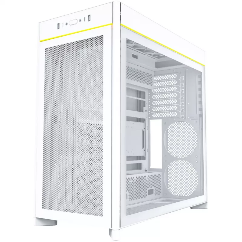 Computer Case Montech HS01 Tempered Glass ATX White