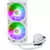 Liquid cooling kit Cooler Master MasterLiquid 240L Core ARGB White — 240 mm radiator, 120 mm fans, supports LGA1700/AM5/AM4 and older sockets