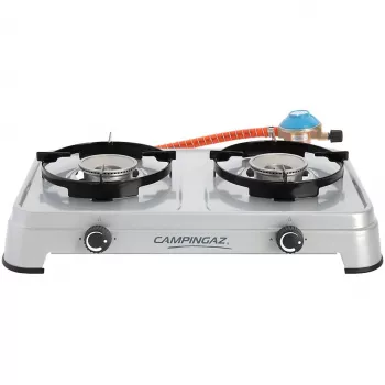 gas stove Camping Cook CV (Grey, two-burner stove)