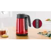 Electric kettle Bosch TWK7L464 — 1.7 L capacity, 2400 W, red, plastic housing