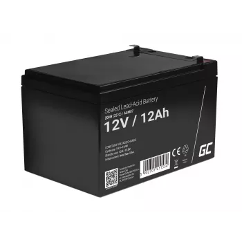 AGM battery Green Cell 12V 12Ah – Sealed Lead Acid (VRLA), 151×98×95 mm, 3.3 kg