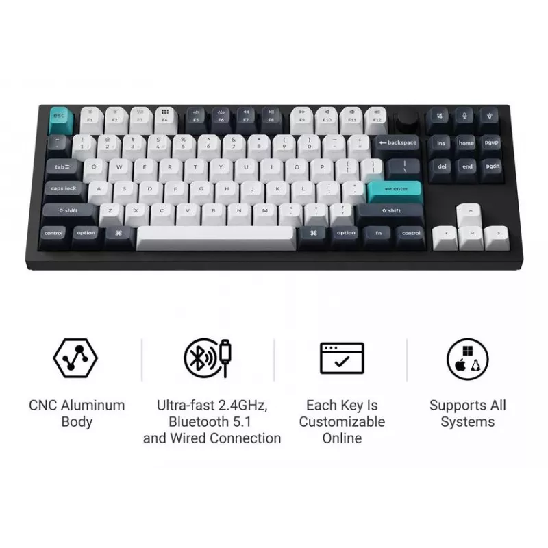 Keyboard Wrl Q3 Max RGB/CARBON Black Q3M-M4 Keychron