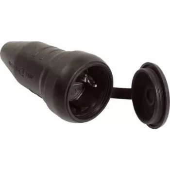 as - Schwabe 60419 Grounded Coupler 230 V Black IP44 (60419)