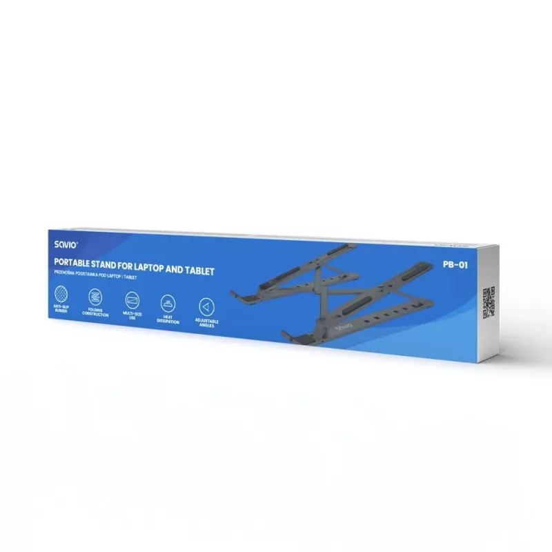 Laptop stand Savio SAVPB-01 Silver