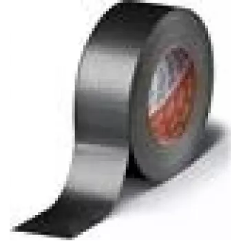Adhesive tape Tesa 4662, 50 mm x 50 m, black, for closing/fastening/repairing