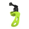 Multifunctional silicone mount Telesin TLQ-005 green for sports cameras, flexible protective sleeve and mounting adapter