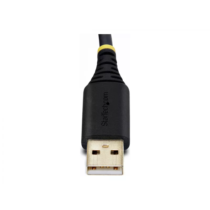 StarTech.com 2ft (60cm) 2-Port USB to Serial Adapter Cable, Interchangeable DB9 Screws/Nuts, COM Retention, USB-A to DB9 RS232, FTDI, Level-4 ESD Protection, Windows/macOS/ChromeOS/Linux - Rugged TPE Construction