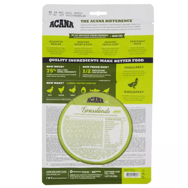 ACANA Grasslands - dry cat food - 340g