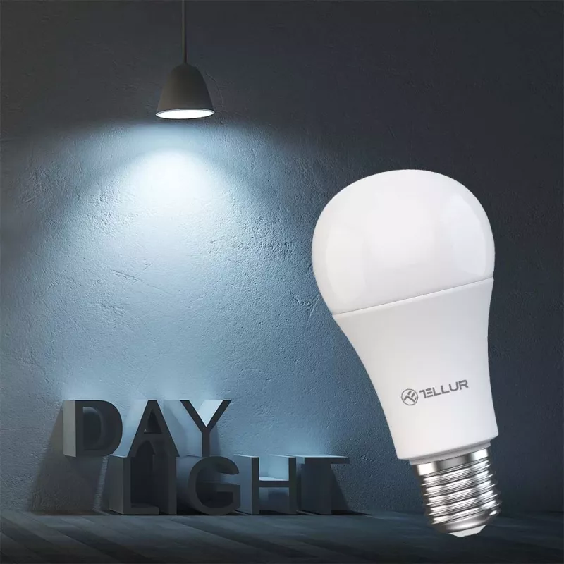 Smart WiFi Bulb Tellur TLL331331 9W White Warm Dimmer — adjustable warm white light, Wi‑Fi control