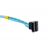 SATA cable Supermicro CBL-0186L 4x round 0.56 m, SATA I, straight male–male, black/blue/white