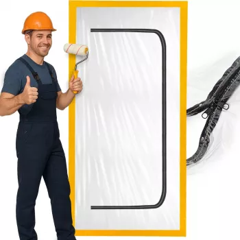 dust barrier door renovation, dust curtain 220X110 door