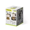 Aluminum stovetop moka pot Maestro MR-1657-3-BEIGE – 3-cup espresso maker, beige