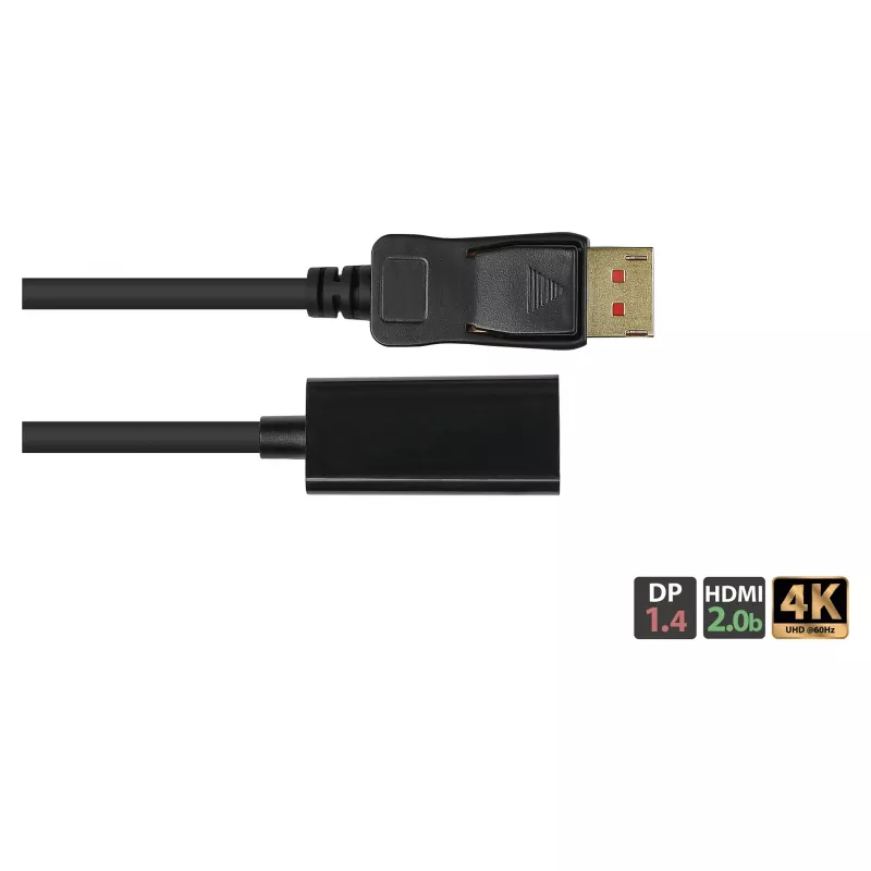 Good Connections Adapter DisplayPort 1.4 St an HDMI 2.0b Bu 4K @60Hz ca. 20cm