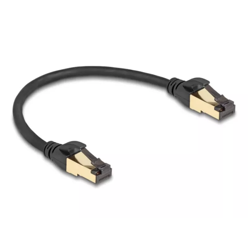 Network Cable DeLOCK RJ45 Cat.6A male to male S/FTP 0.3m Black