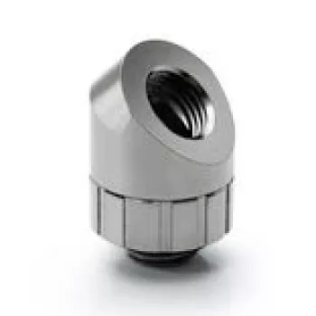 Angled 45° Rotary Fitting BitsPower Artemis — platinum gray
