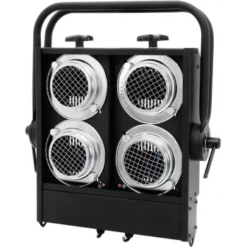 Halogen blinder EUROLITE Audience Blinder 4×PAR-36 black — 4‑lamp stage blinder