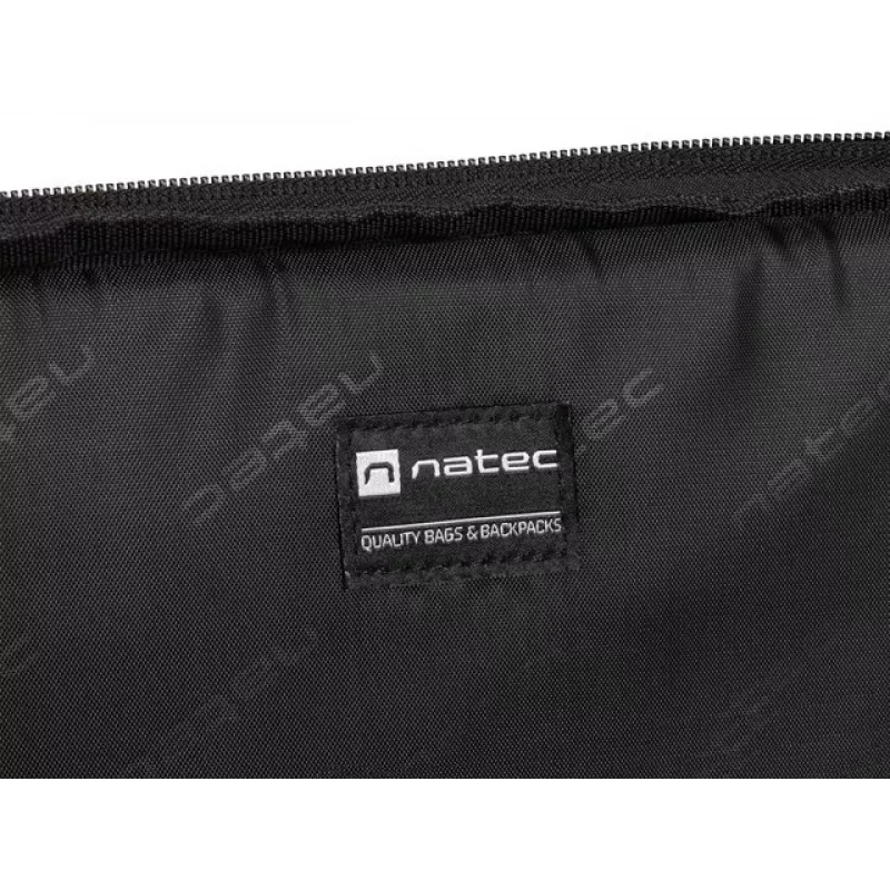Briefcase NATEC Beira 39.6 cm (15.6 inch) — polyester, 1 main compartment, shoulder strap, black