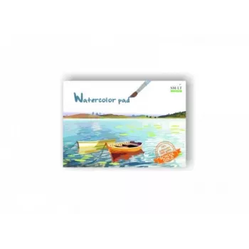 Watercolor notebook SMLT A4 200 g/m² gummed, A4 sheet size, 200 gsm watercolor paper