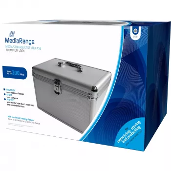 Box case MediaRange BOX75 for 200 discs Silver