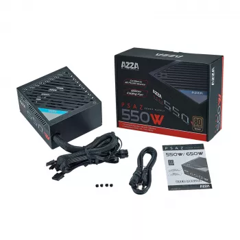 AZZA PSAZ-550W ATX Power Supply 550 W, 80 PLUS Bronze, 120 mm Fan