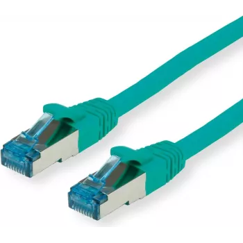 VALUE S/FTP PiMF Patch Cable Cat.6A Kl. EA Green 0.15m - FTP - PIMF (21.99.1982)