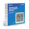 Indoor temperature and humidity sensor SAVIO CT-01/W, LCD display, -10–55°C, 10–99%RH, battery CR2032