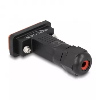 DeLOCK D-Sub 15 pin male with housing IP67 waterproof