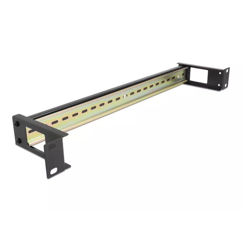 DIN rail panel DeLOCK 67031 Black Metal 19 inch 482.6 mm