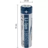 ANSMANN - Battery 18650 - Li-Ion - 2600 mAh - 9,36 Wh - Silver (1307-0000)