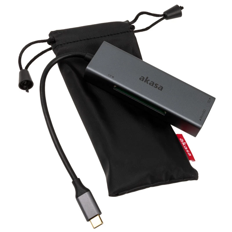Card Reader Akasa AK-CR-09BK USB 2.0 Type-C Grey