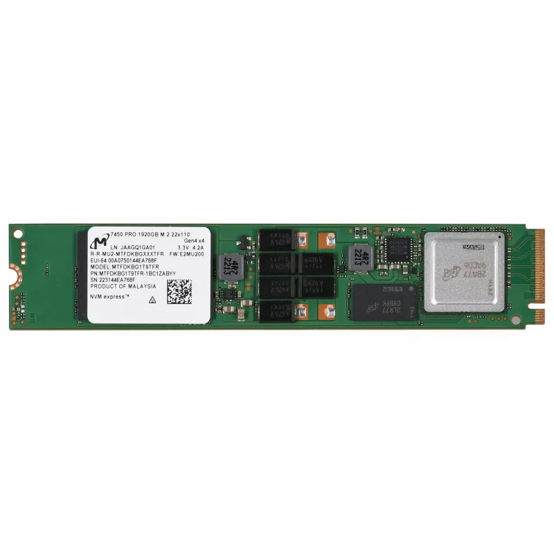 Micron 7450 PRO M.2 1.92 TB PCI Express 4.0 3D TLC NAND NVMe