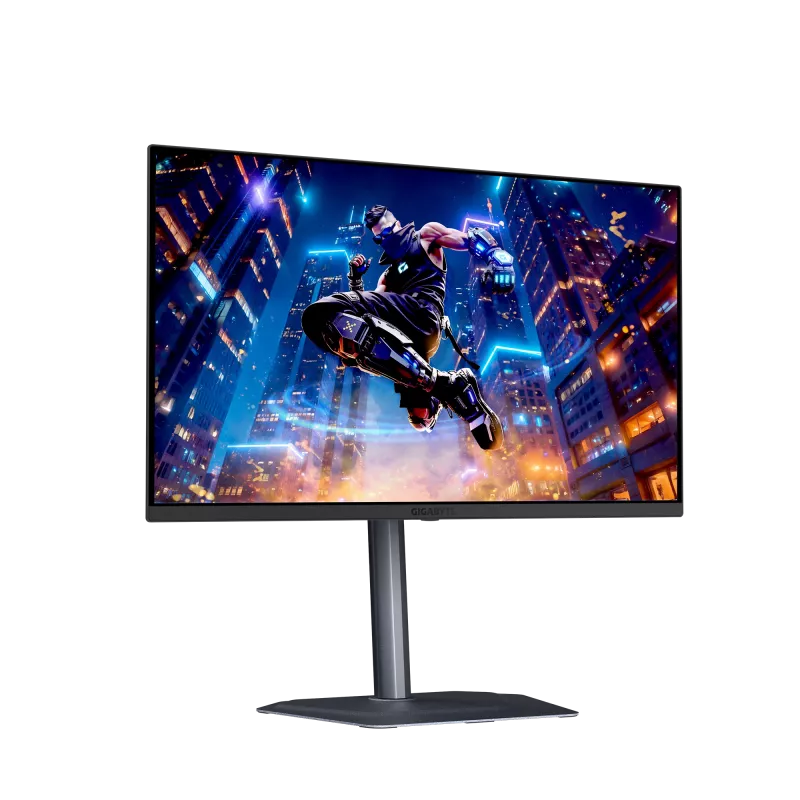 27 inch GIGABYTE MO27Q3 QD‑OLED QHD Gaming Monitor — 2560x1440, 360Hz, 0.03ms, 250 cd/m², HDR True Black 400, HDMI 2.1, DP 1.4