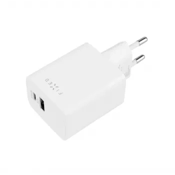 Travel charger FIXED Fixed Mini USB-C/USB 45W — compact dual-port charger with USB-C and USB-A
