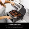 Ninja DG551EU fryer Single 3.8 L Stand-alone 1760 W Hot air fryer Black, Silver