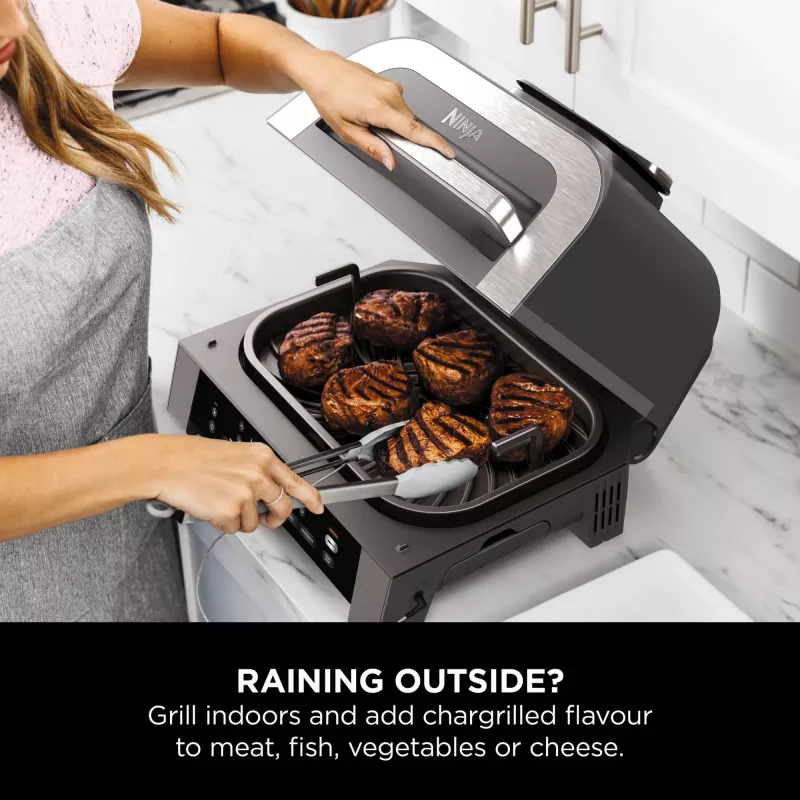 Ninja DG551EU fryer Single 3.8 L Stand-alone 1760 W Hot air fryer Black, Silver