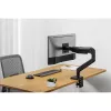 Monitor Mount DIGITUS Single, clamp, for up to 49 inch (124.5 cm), 20 kg, VESA 75x75–100x100, tilt -20° to 50°, height adjustable, black