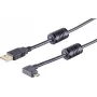 USB Cable S/CONN 13-10001 USB 2.0 1m Black