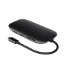 Laptop dock AUKEY CB-C71 — 3x USB‑C (USB 3.2 Gen1), HDMI, RJ‑45, MicroSD, USB PD 100W, 0.15 m cable, black